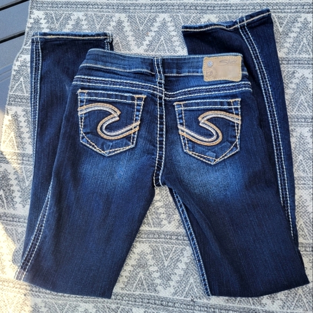 Silver Jeans 23x33 "Frances 18" Deep Blue Wash